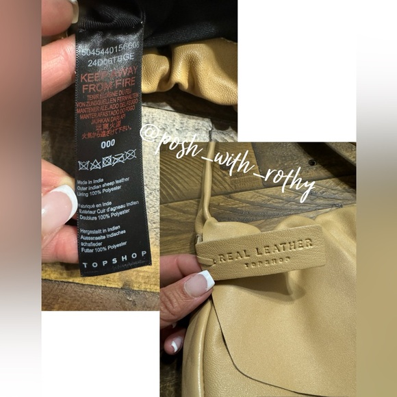 Topshop Ruched Leather Bag - Picture 6 of 10